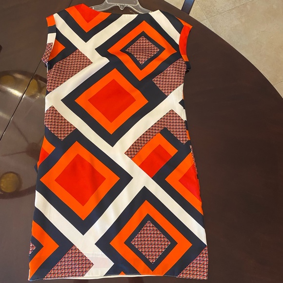 Ann Taylor classy red blue white dress - Picture 4 of 6